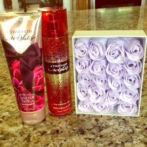 BB&W: A thousand wishes body cream, mist, & soap